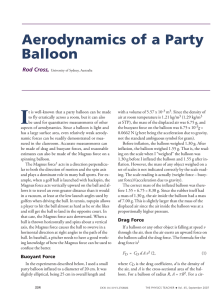 Aerodynamics of a Party Balloon