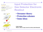 Input Protection for Gas Detector Electronic Readout