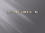 Defining Religion