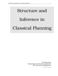 Structure and Inference in Classical Planning