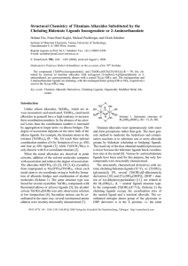 Structural Chemistry of Titanium Alkoxides Substituted by the