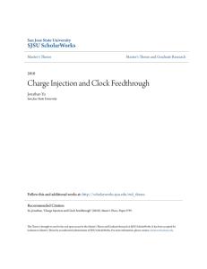 Charge Injection and Clock Feedthrough