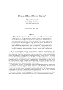 Demand-Based Option Pricing - Faculty Directory | Berkeley-Haas