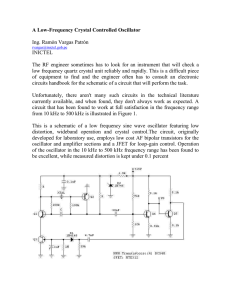 A Low-Frequency Crystal Controlled Oscillator