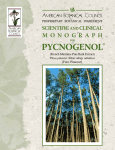 Pycnogenol Monograph - American Botanical Council