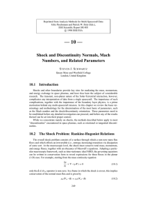 Shock and Discontinuity Normals, Mach Numbers, and Related