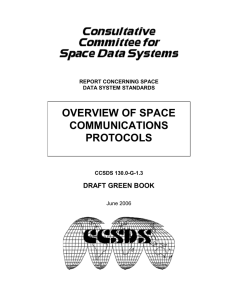 Overview of Space Link Protocols - ccsds cwe