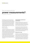 power measurements?