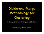 Divide-and-Merge Methodology for Clustering