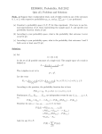 EE306001, Probability, Fall 2012