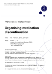 Organising medication discontinuation