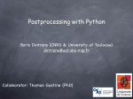 Postprocessing with Python