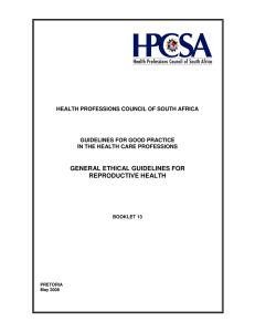 general ethical guidelines for reproductive health