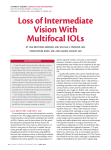 Loss of Intermediate Vision With Multifocal IOLs