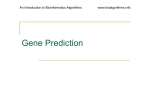 Gene Prediction