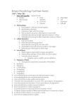 Botany/Microbiology Final Exam Review