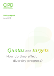 Quotas and targets: How do they affect diversity progress?