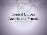 Central Europe Austria and Prussia
