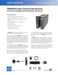 Pelco TW3001AR Video Receiver_spec