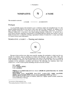 NOMINATIVE