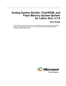 Analog System Builder, FlashROM, and Flash Memory System