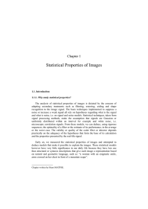 Statistical Properties of Images