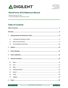 WaveForms 2015 PDF - Digilent Documentation