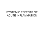 SYSTEMIC EFFECTS OF ACUTE INFLAMMATION