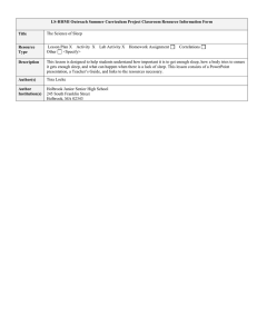 Lesson Description - Harvard Life Sciences Outreach Program