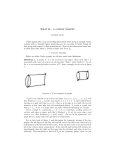 WHAT IS... A CAYLEY GRAPH? Cayley graphs give a way of