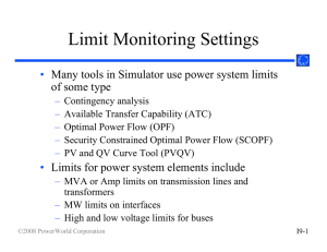 Limit Monitoring Settings
