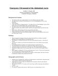 Emergency Ultrasound of the Abdominal Aorta