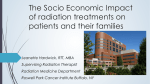 The Socio Economic Impact of radiation treatments on patients and