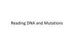 Reading DNA and Mutations