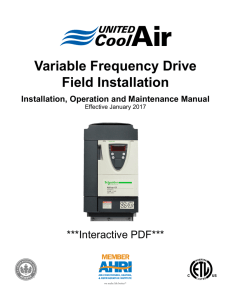 Variable Frequency Drive Field Installation