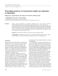 Prescribing practices of rural primary health care physicians in