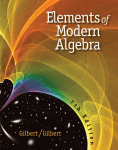 Elements of Modern Algebra