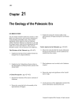 Chapter 21 The Geology of the Paleozoic Era