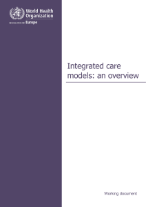 Integrated care models: an overview - WHO/Europe