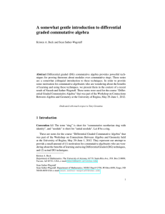 A somewhat gentle introduction to differential graded commutative