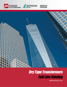 Dry Type Transformers Full Line Catalog