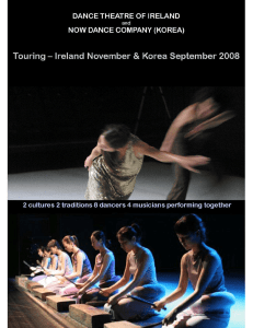 now dance company, korea touring