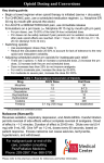 Opioid Dosing and Conversions