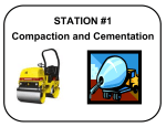 STATION #1 Compaction and Cementation