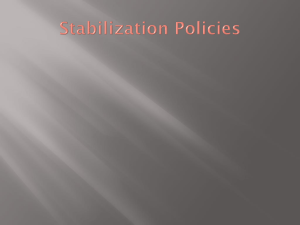 Stabilization Policies
