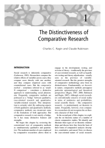 The Distinctiveness of Comparative Research