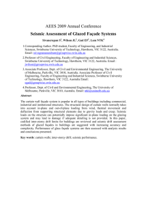 Drift demand on facades - Australian Earthquake Engineering Society