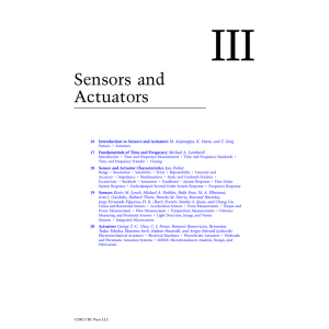 Chapter 16: Introduction to Sensors and Actuators