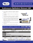 Erythormycin Ointment Sell Sheet - Akorn