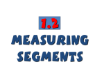 1.2 - Measuring Segments